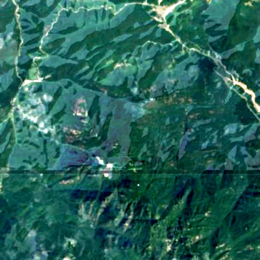 Mount Sanqing seen from above (Sentinel-2)