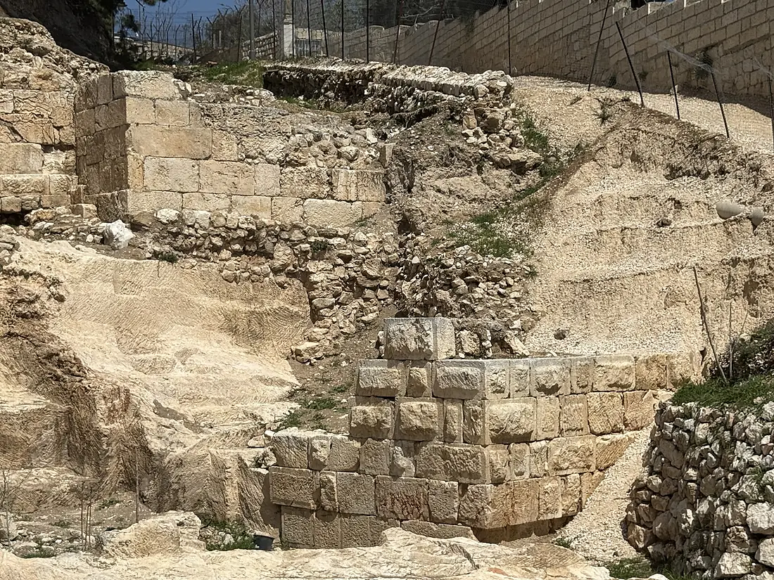 128321 jerusalem - the hasmonean wall on mount zion PikiWiki Israel