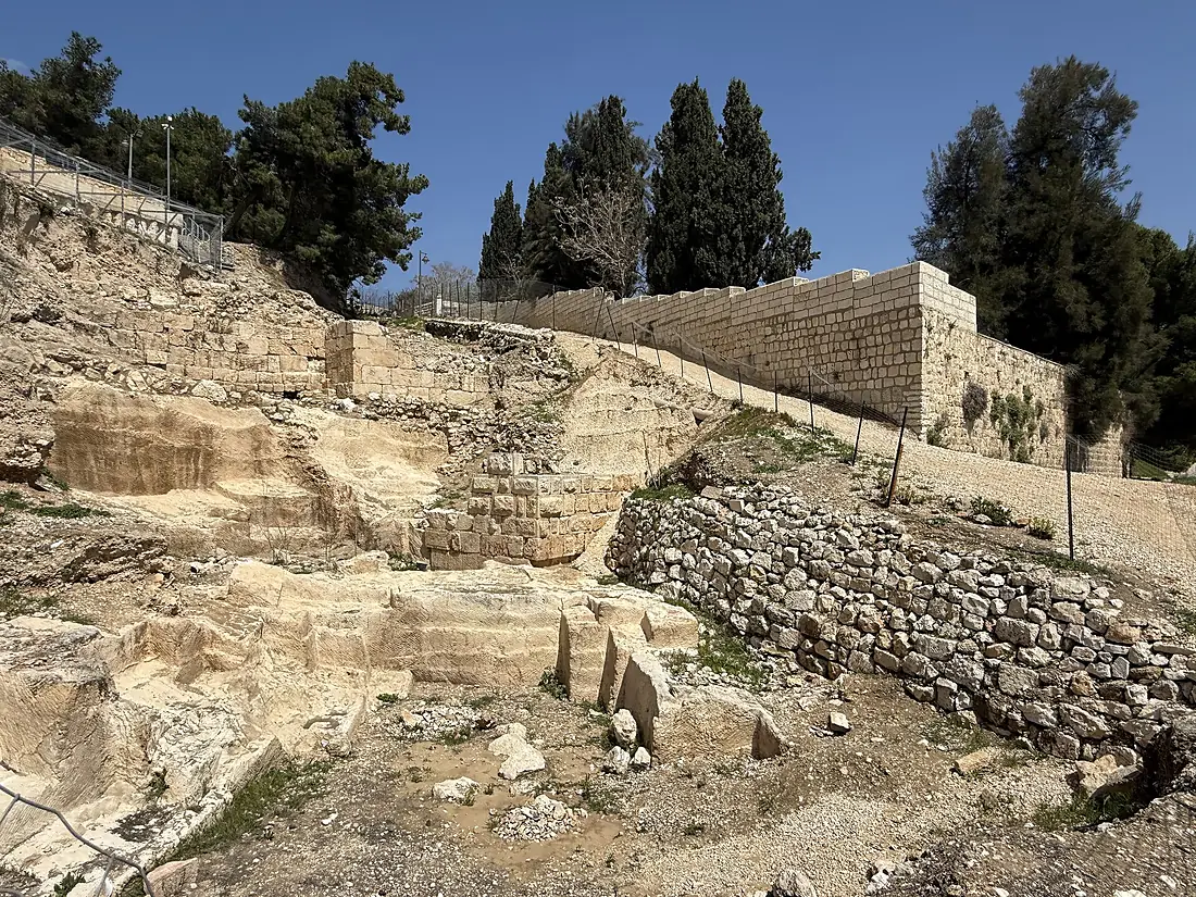 128322 jerusalem - the hasmonean wall on mount zion PikiWiki Israel
