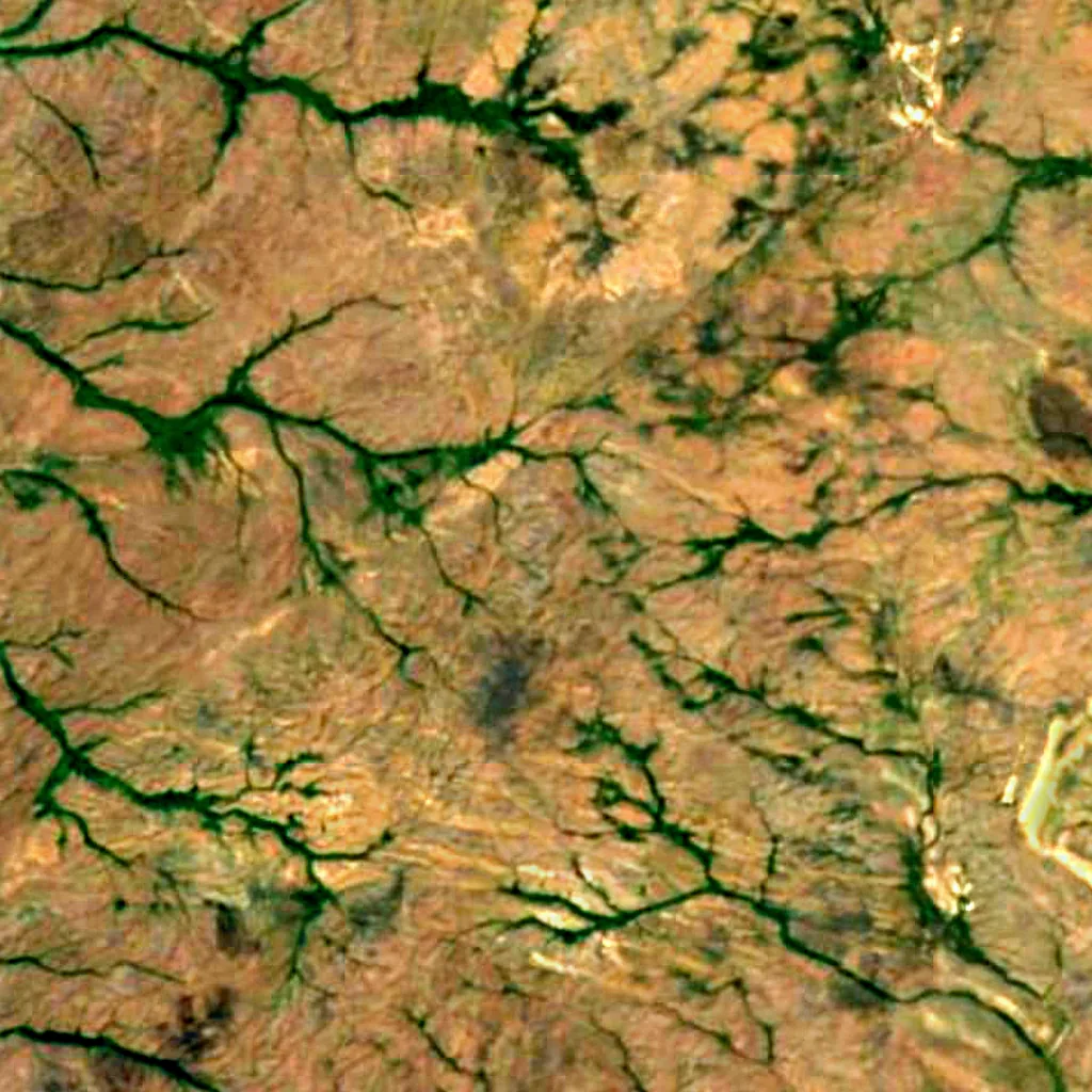 Mugalzhar seen from above (Sentinel-2)