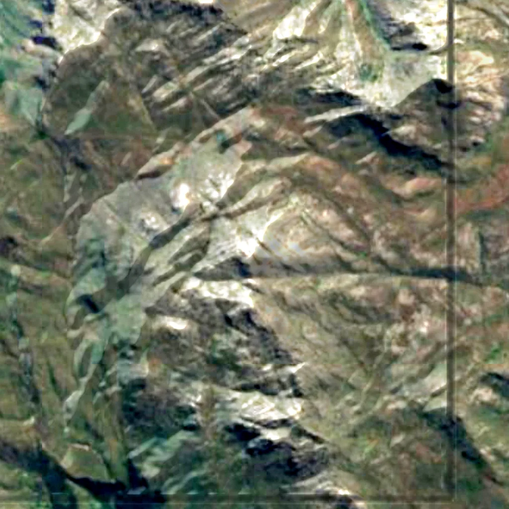Mulanje Massif seen from above (Sentinel-2)