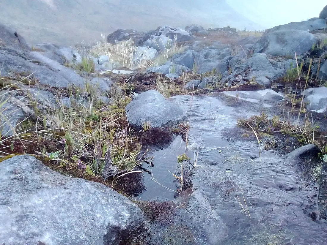 Agua del nevado del Ruiz