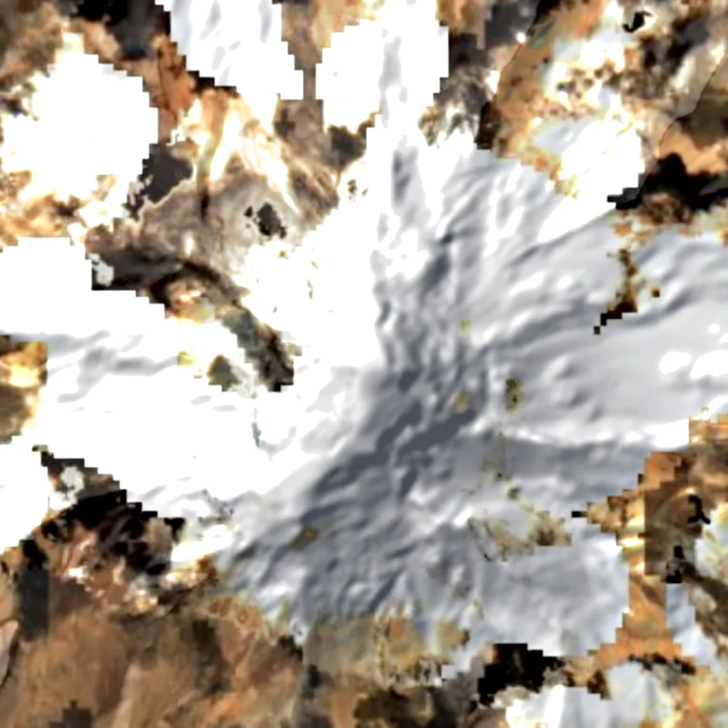 Nevado Sajama seen from above (Sentinel-2)