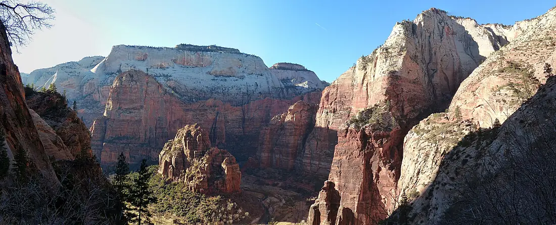 Zion Canyon from Observation Point trail
