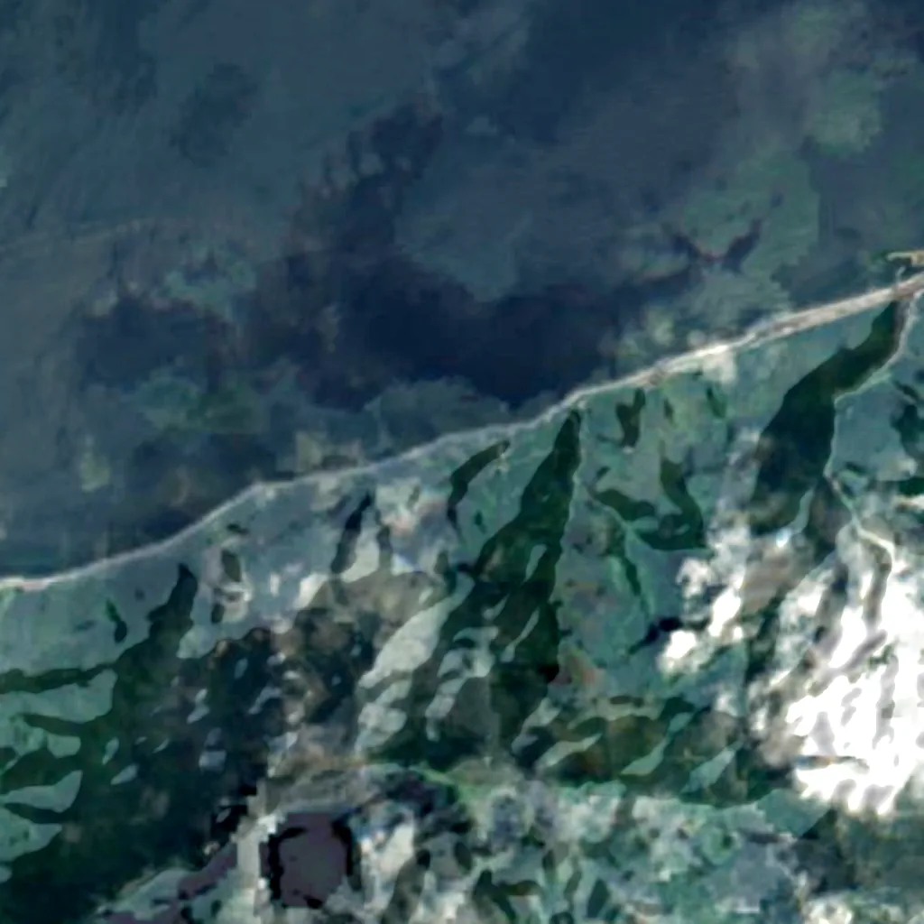 Oyashirazu seen from above (Sentinel-2)