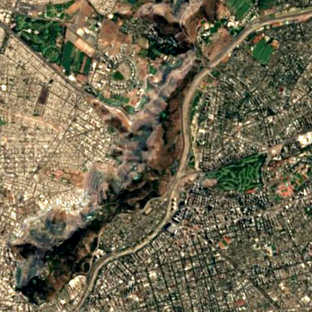 Pablo Neruda Amphitheater seen from above (Sentinel-2)