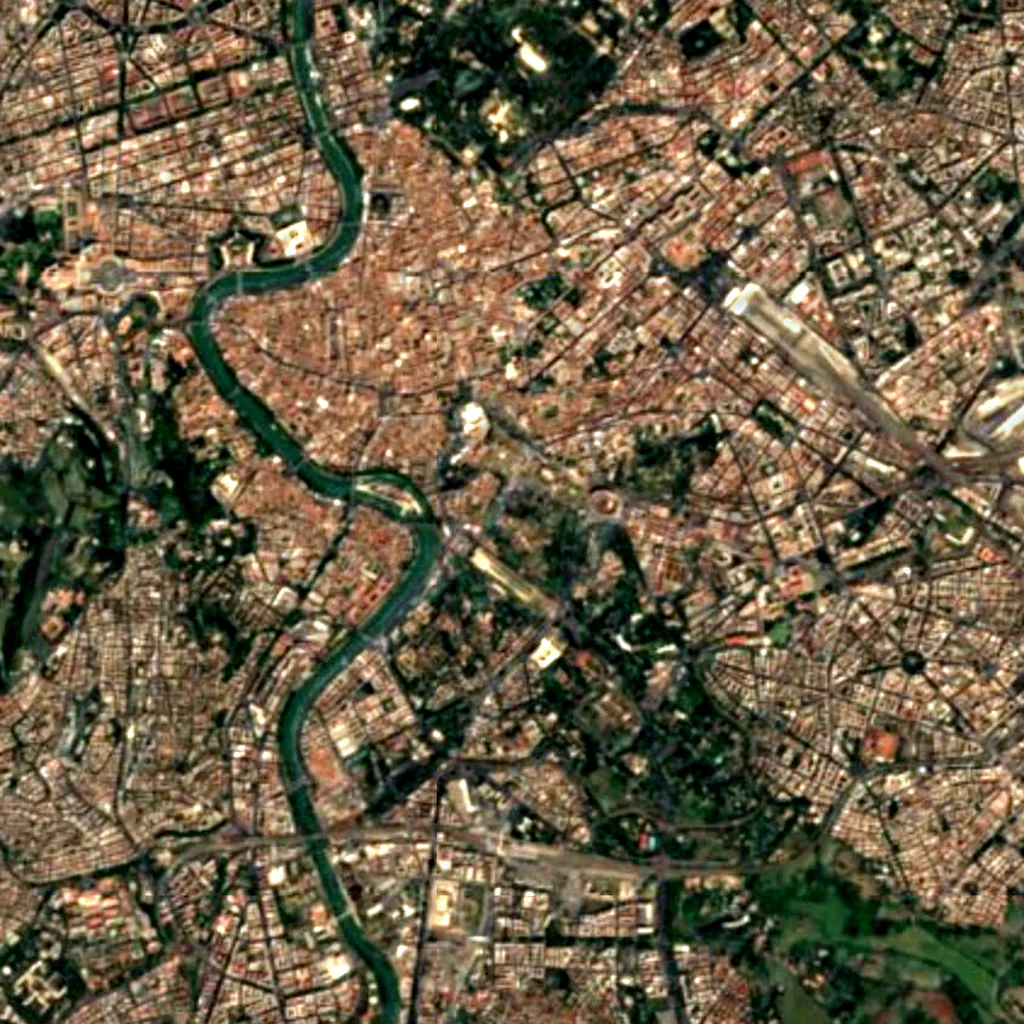Palatine Hill seen from above (Sentinel-2)