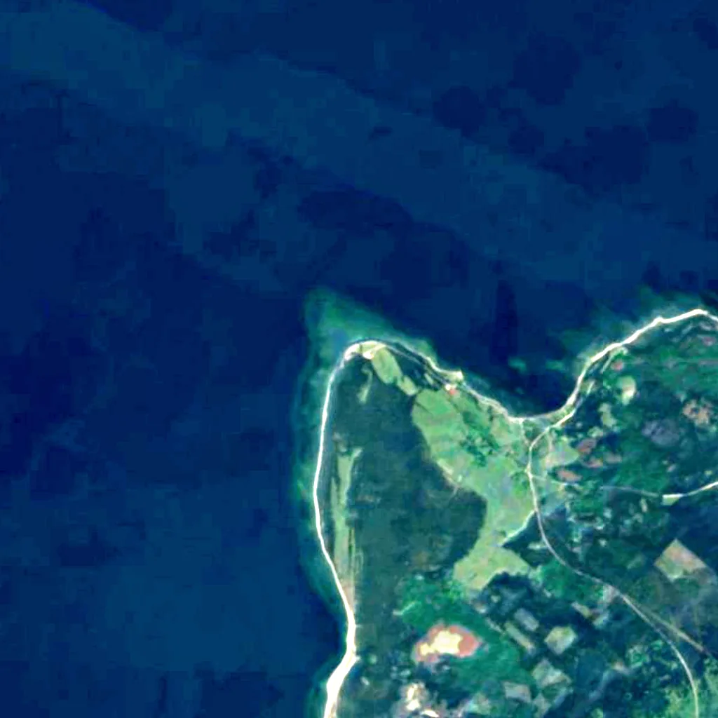 Panga Cliff seen from above (Sentinel-2)