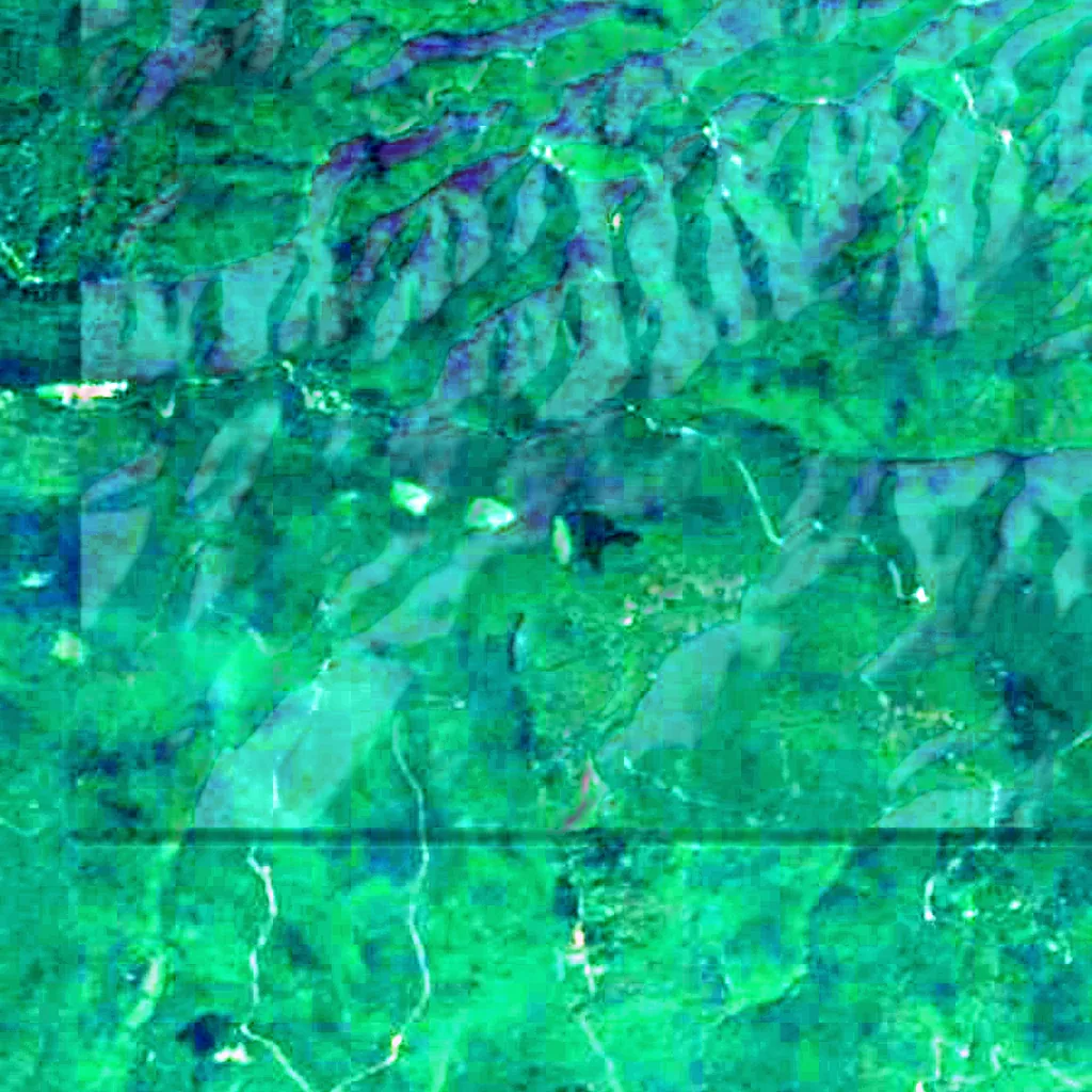 Papuk seen from above (Sentinel-2)