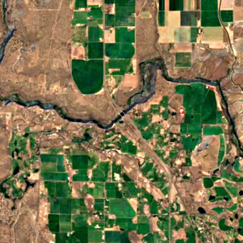 Peter Skene Ogden State Scenic Viewpoint seen from above (Sentinel-2)