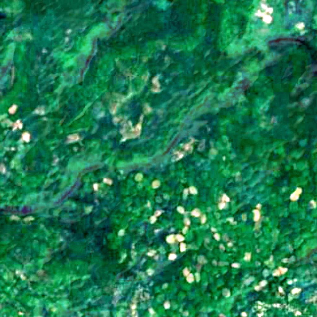 Phnom Kulen seen from above (Sentinel-2)