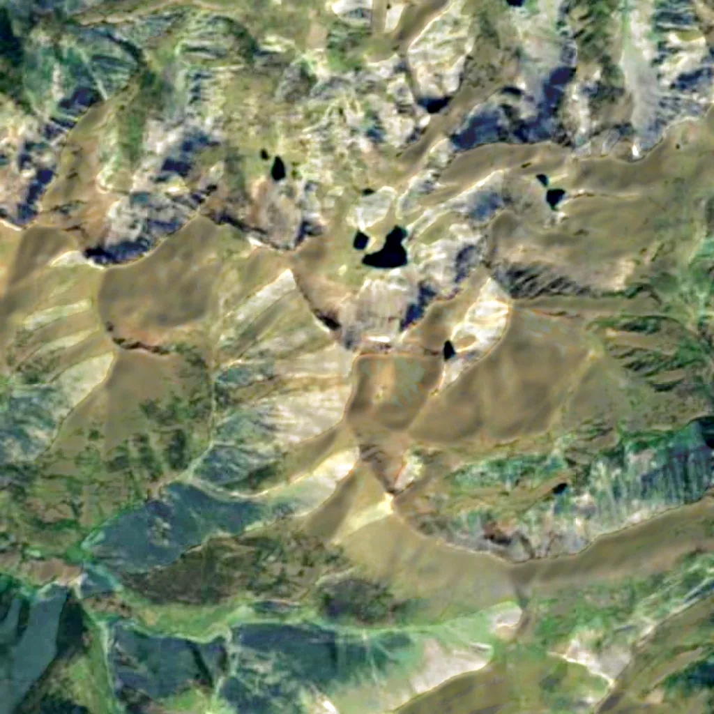 Pic de Sanfonts seen from above (Sentinel-2)