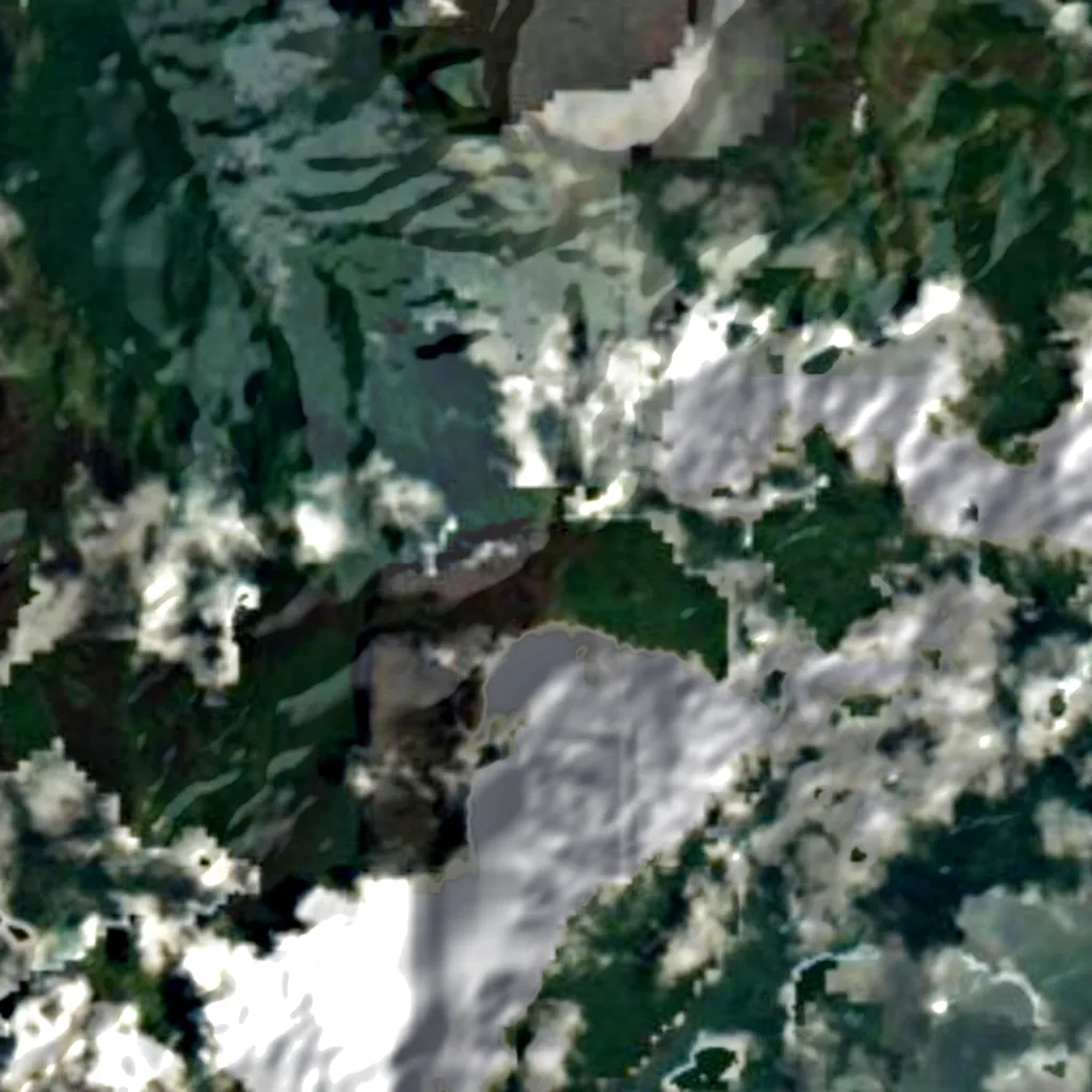 Pico da Neblina seen from above (Sentinel-2)
