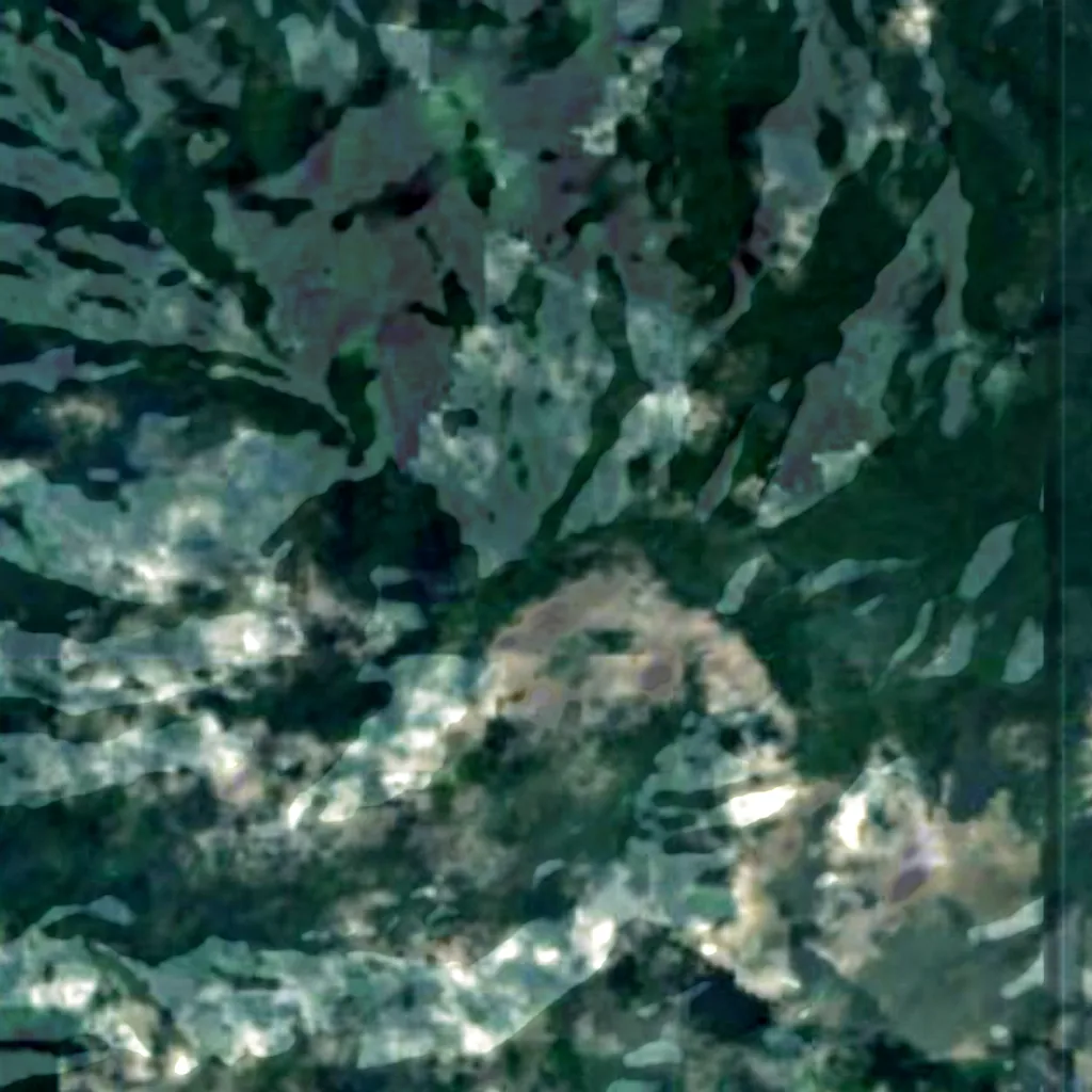 Pico de São Tomé seen from above (Sentinel-2)