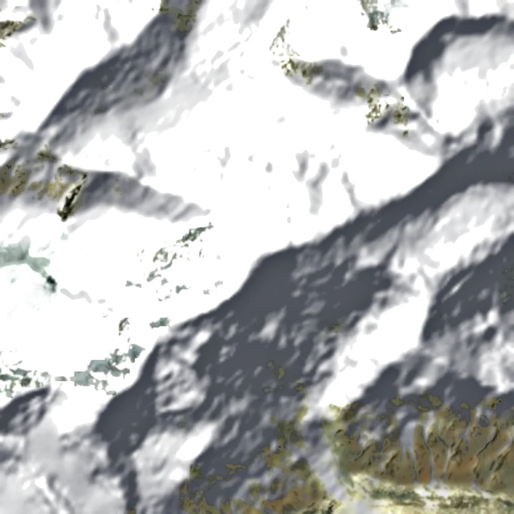 Pik Garmo seen from above (Sentinel-2)