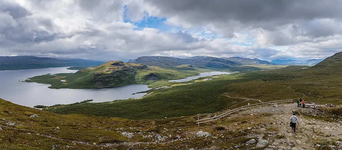 Malla Strict Nature Reserve and Siilasvuoma from Saana in Enontekiö, Lapland, Finland, 2026 August