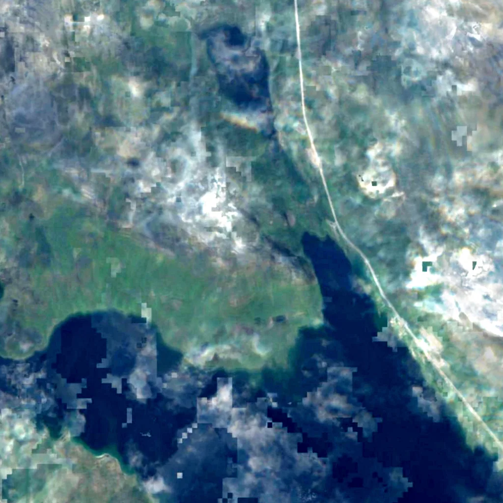 Pikku-Malla seen from above (Sentinel-2)
