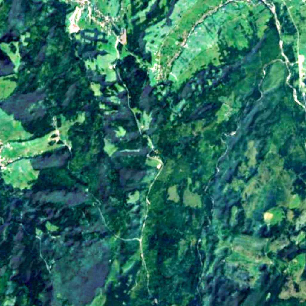 Polana Głodówka seen from above (Sentinel-2)