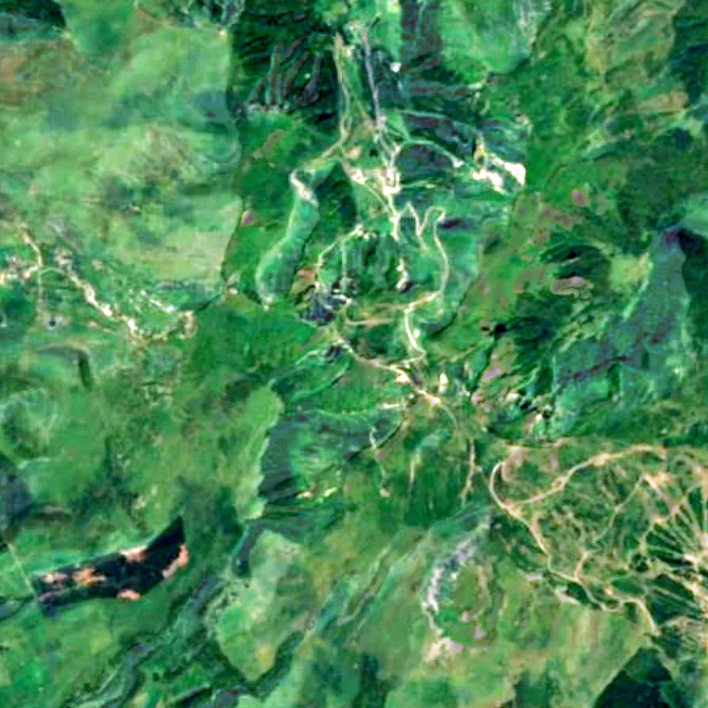 Puy de Sancy seen from above (Sentinel-2)