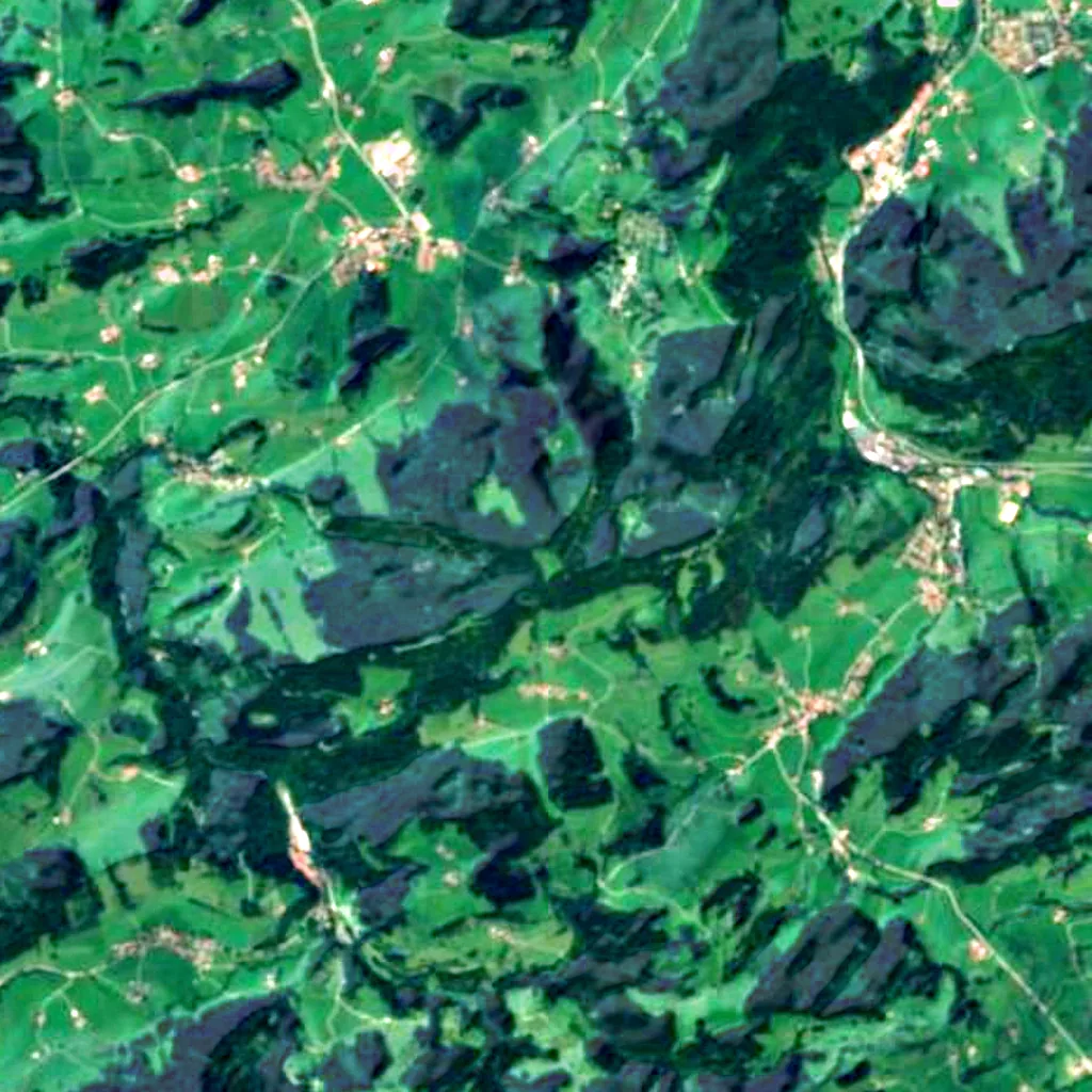 Riedholzer Kugel seen from above (Sentinel-2)
