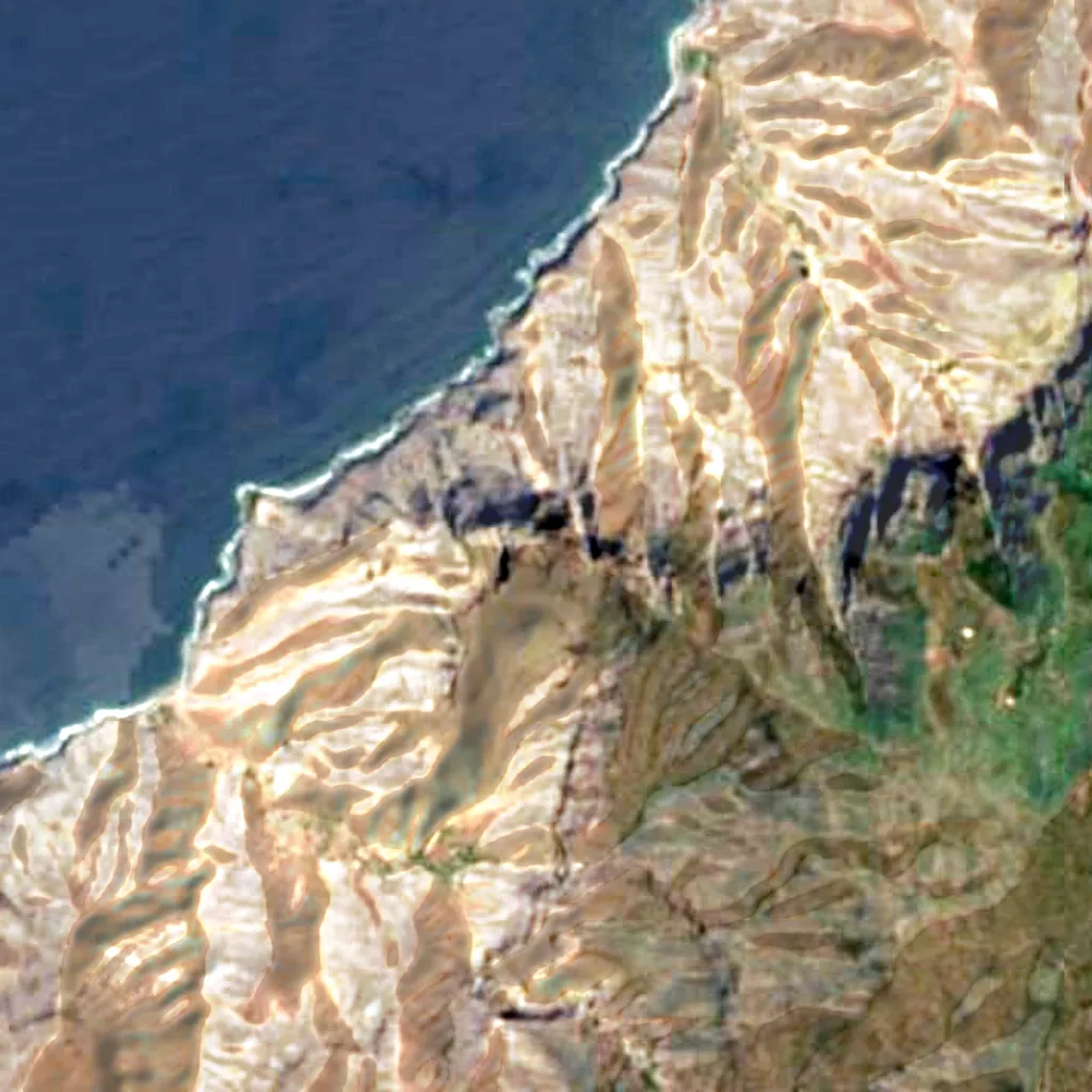 Risco Faneque seen from above (Sentinel-2)