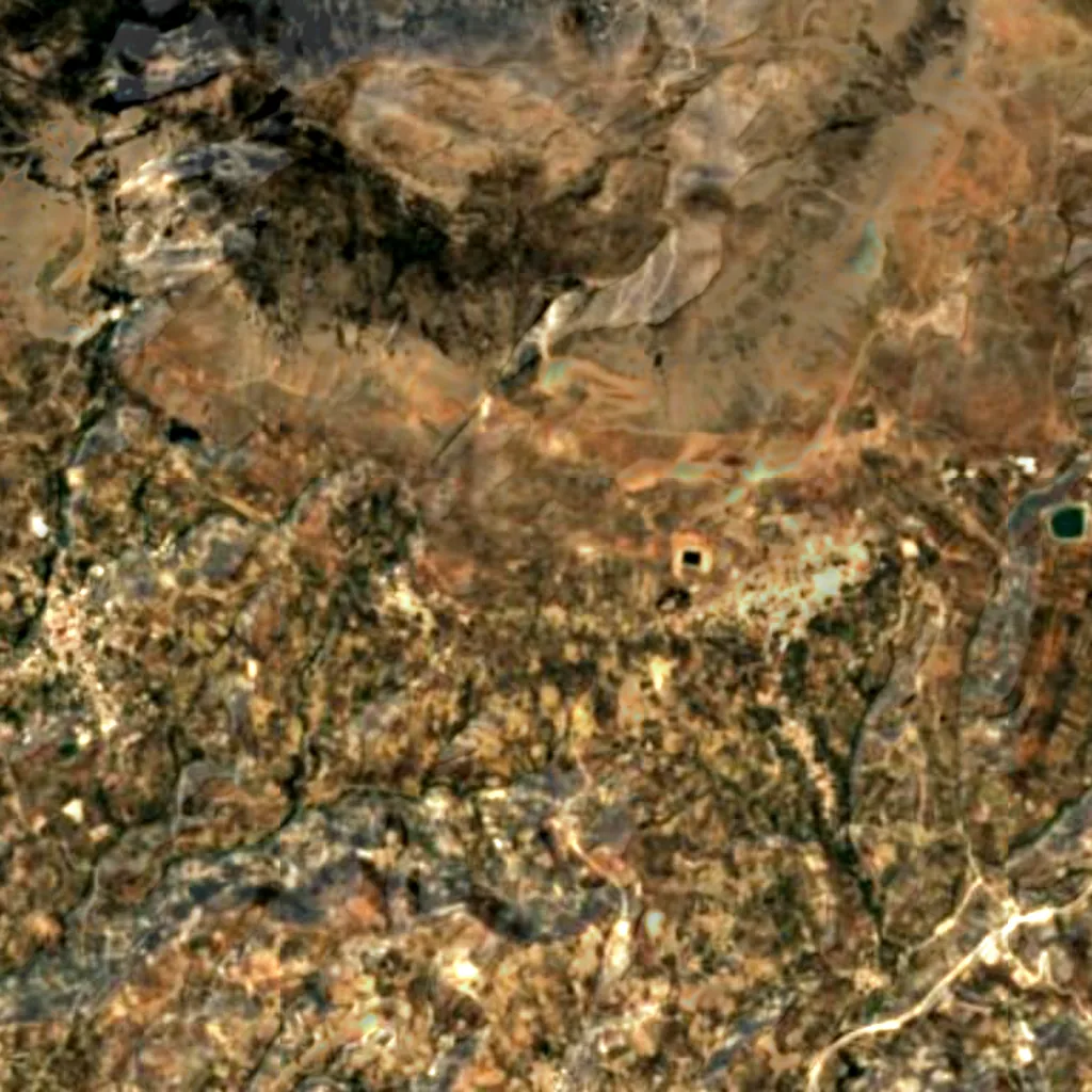 Rouvas Municipal Unit seen from above (Sentinel-2)