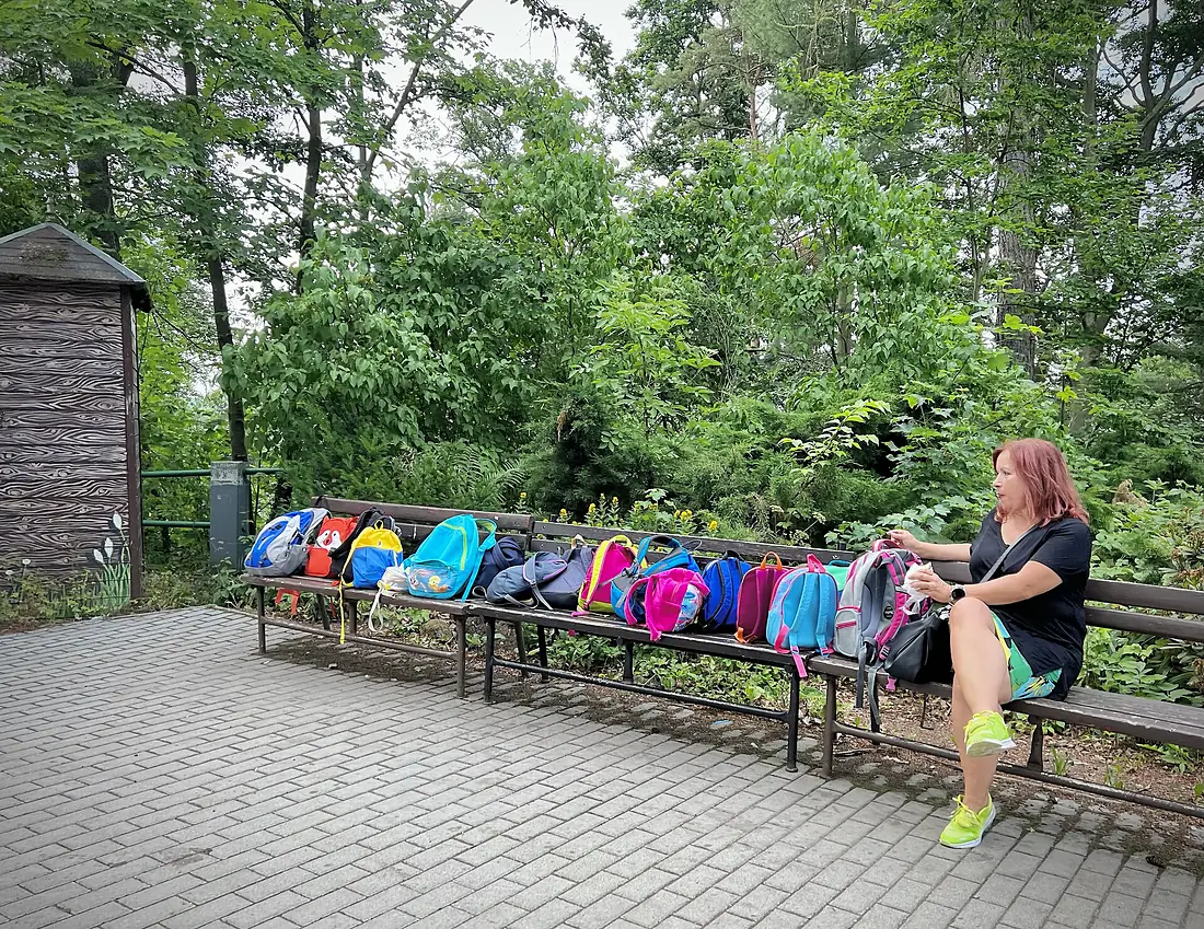 Diana Observation Tower, Karlovy Vary, Czech Republic - Česko June 2022 - Backpacks