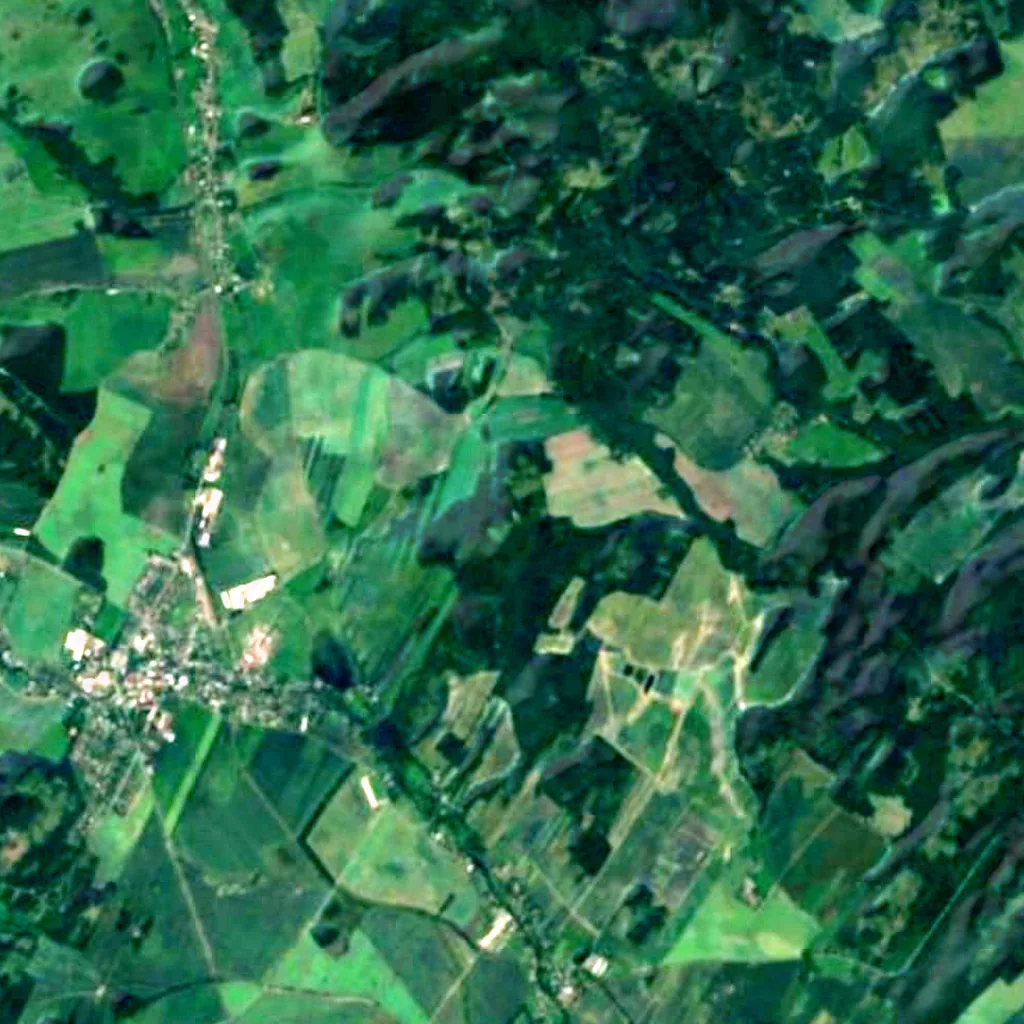 Rozhledna Hraniční vrch seen from above (Sentinel-2)