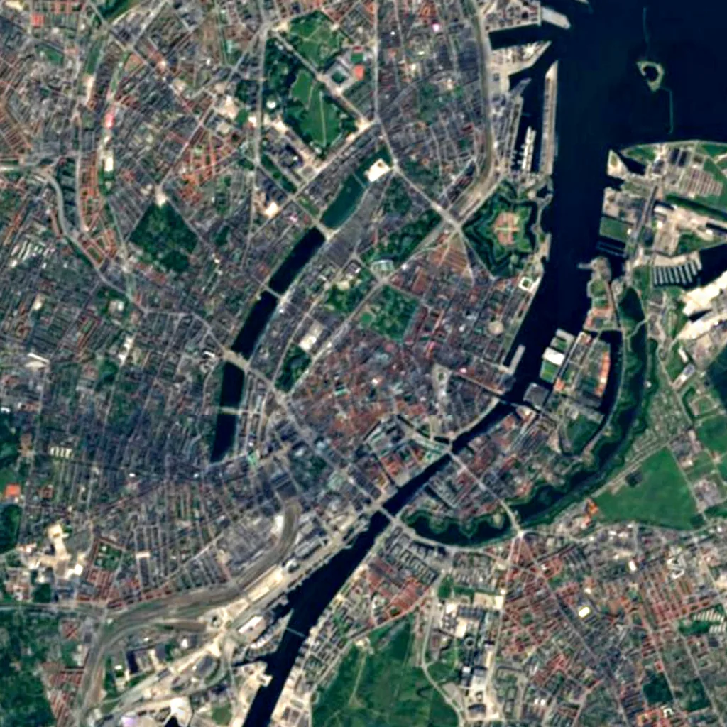 Rundetaarn seen from above (Sentinel-2)