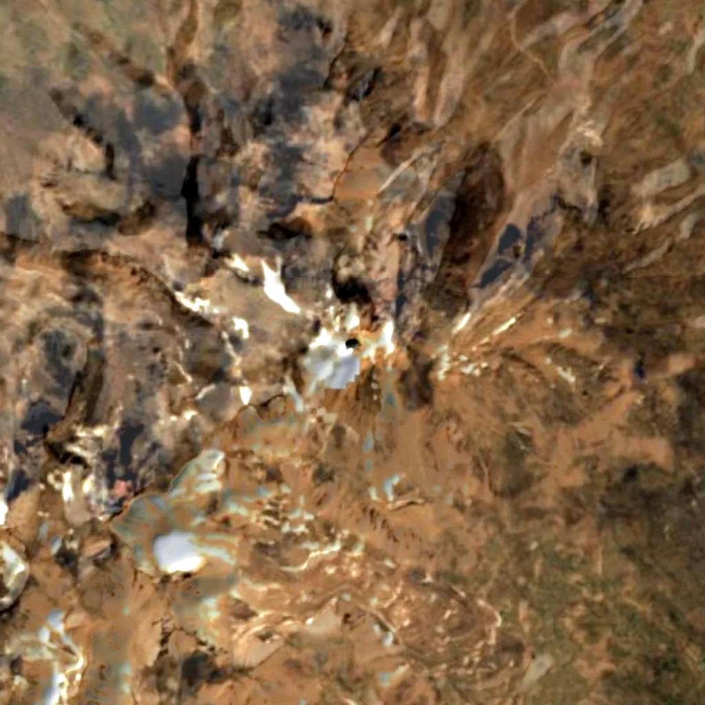 Sabalan seen from above (Sentinel-2)