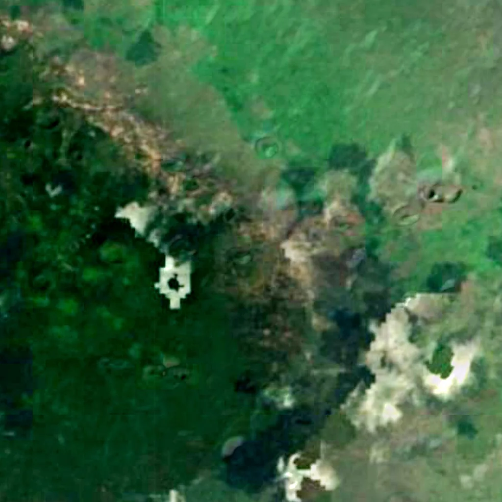 Santiago Island seen from above (Sentinel-2)