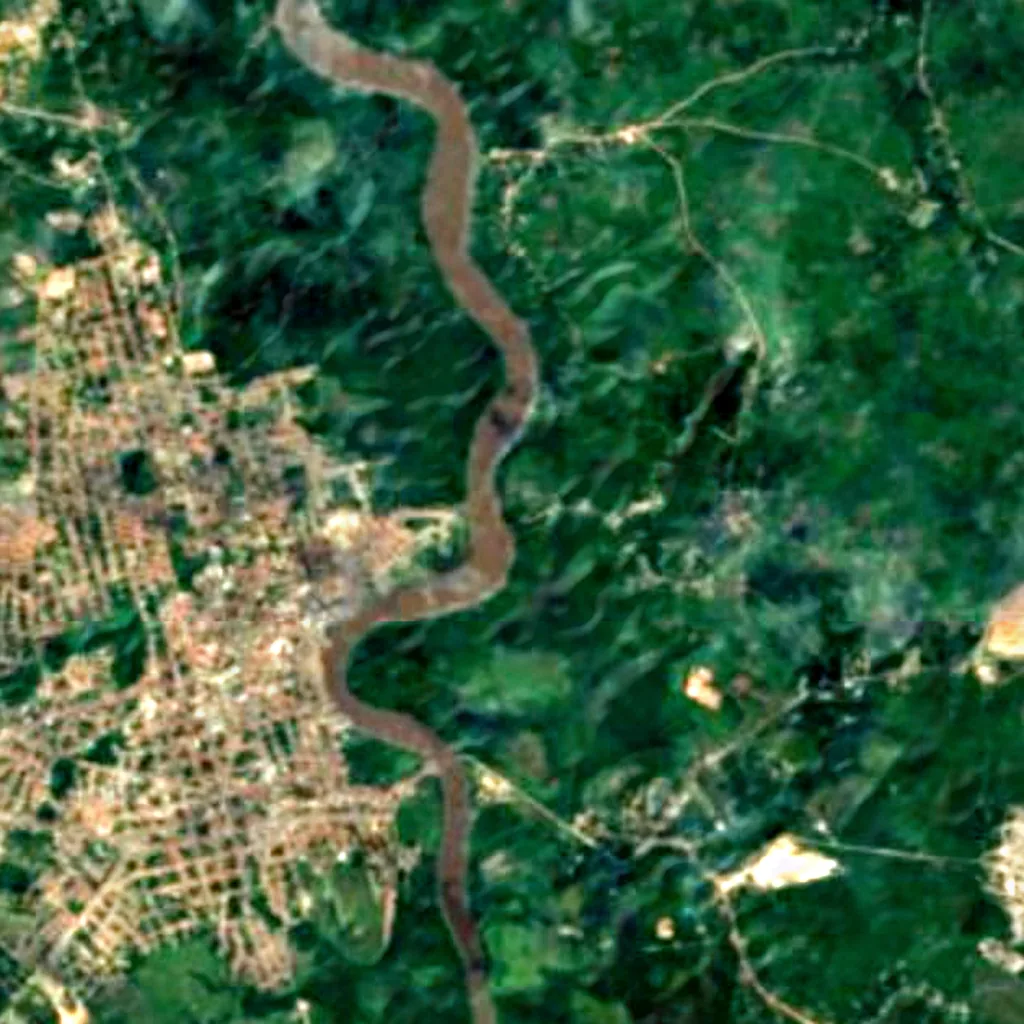 Sao Benedito Viewpoint seen from above (Sentinel-2)