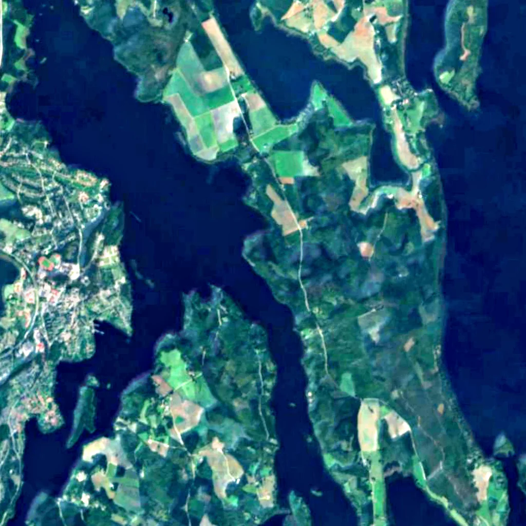 Saraakallio seen from above (Sentinel-2)