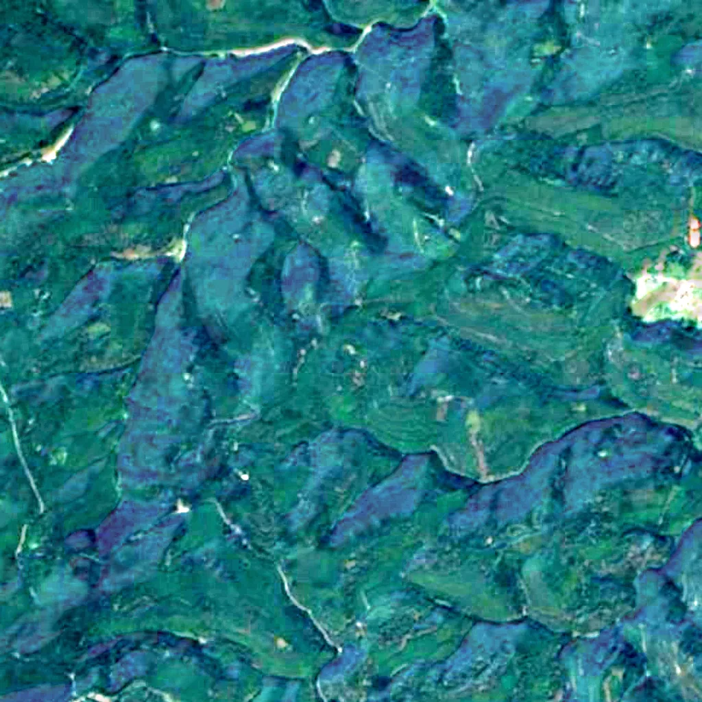 Schindhübel Tower seen from above (Sentinel-2)