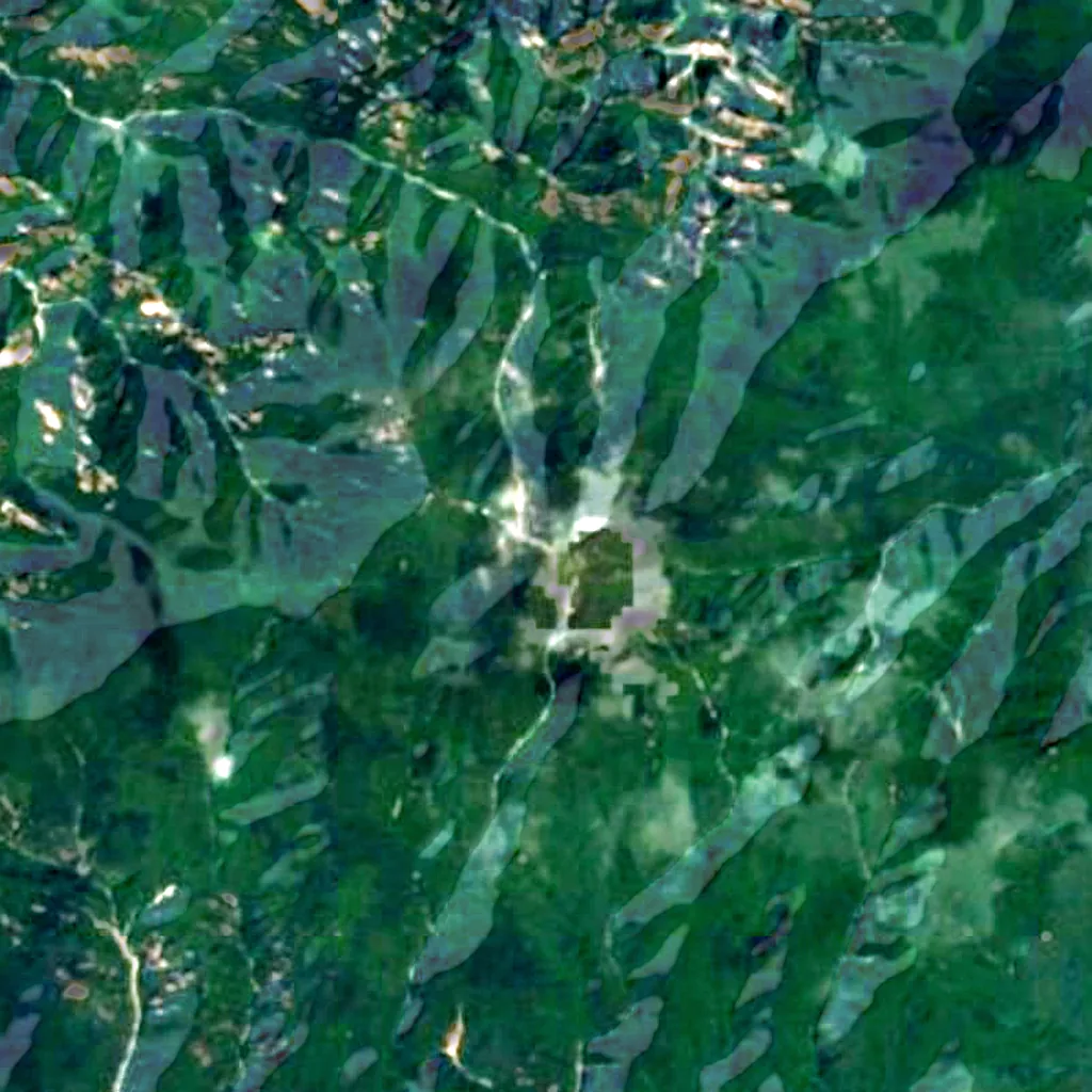 Seoraksan seen from above (Sentinel-2)