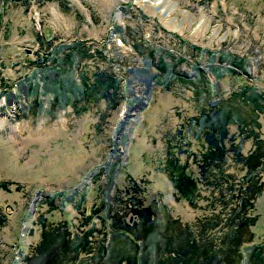 Sheepeater Cliff seen from above (Sentinel-2)