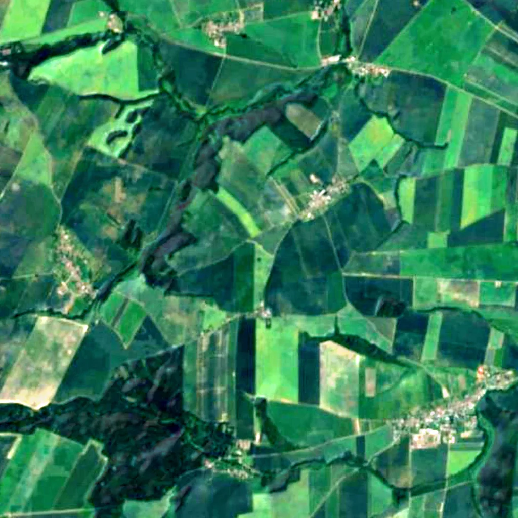 Šibenice seen from above (Sentinel-2)