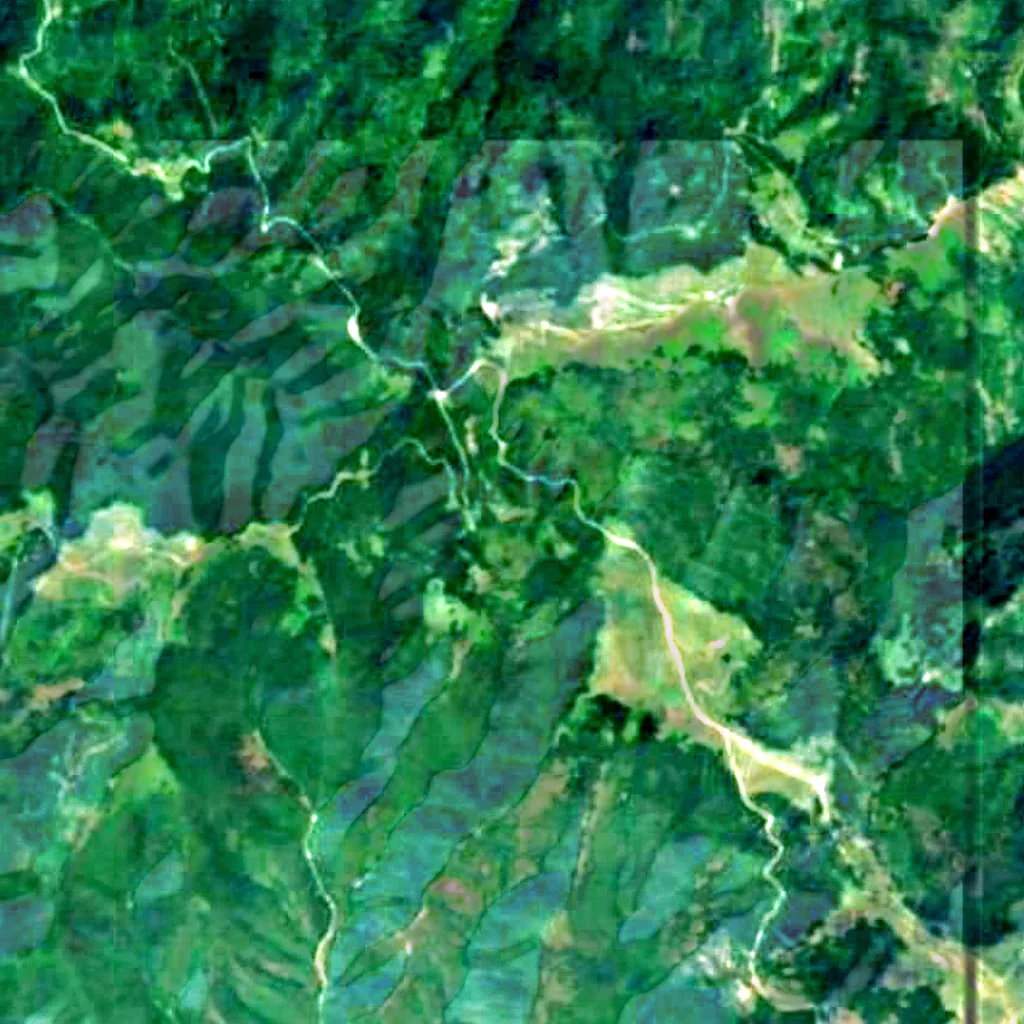Skopska Crna Gora seen from above (Sentinel-2)