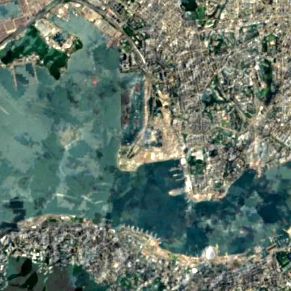 Sky100 Hong Kong Observation Deck seen from above (Sentinel-2)