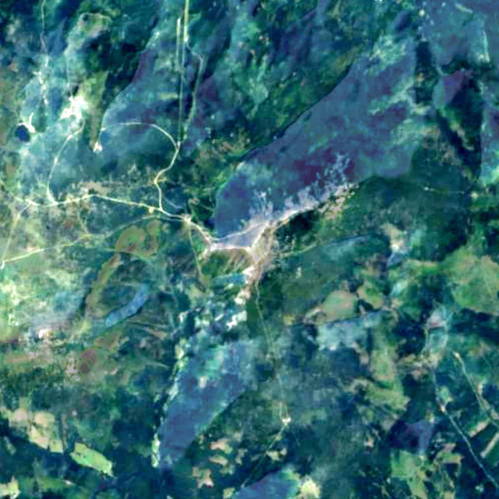 Sněžka seen from above (Sentinel-2)