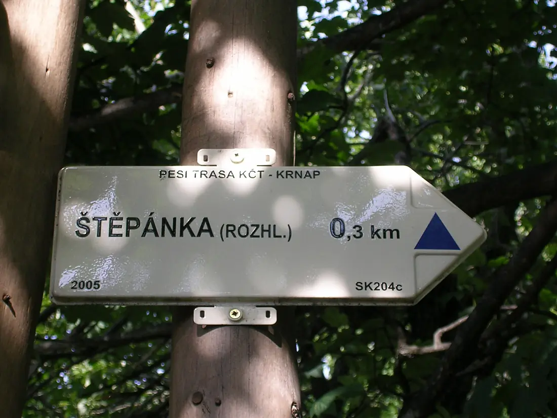 Chata Hvězda, odbočka k rozhledně