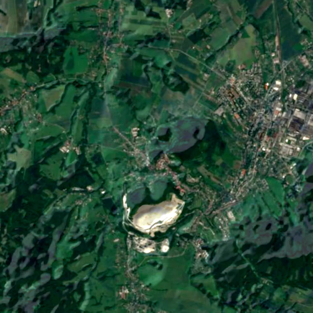 Štramberská Trúba seen from above (Sentinel-2)