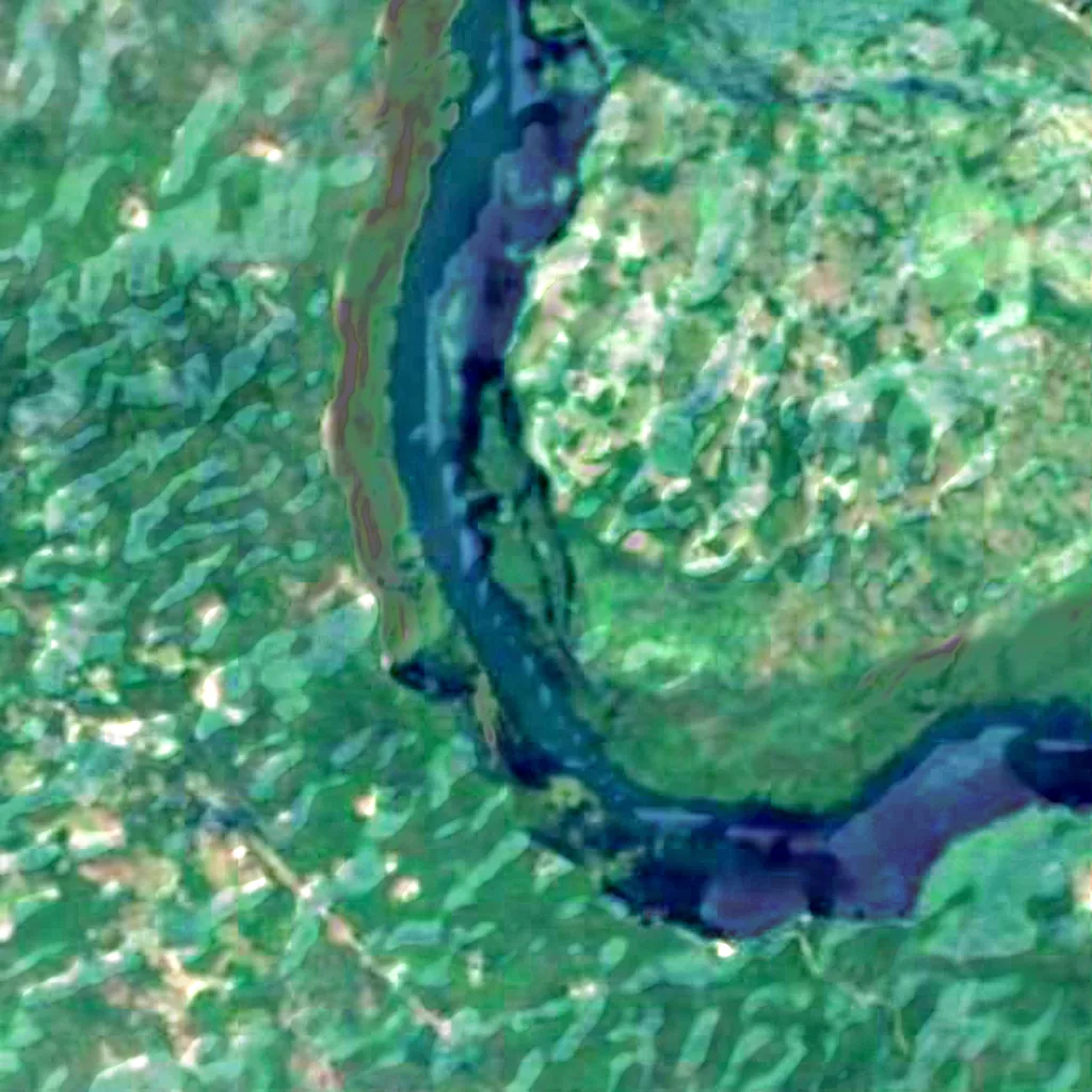 Sumidero Canyon seen from above (Sentinel-2)