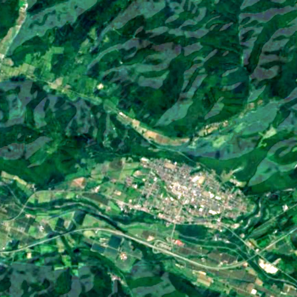 Taisetsu Observatory seen from above (Sentinel-2)