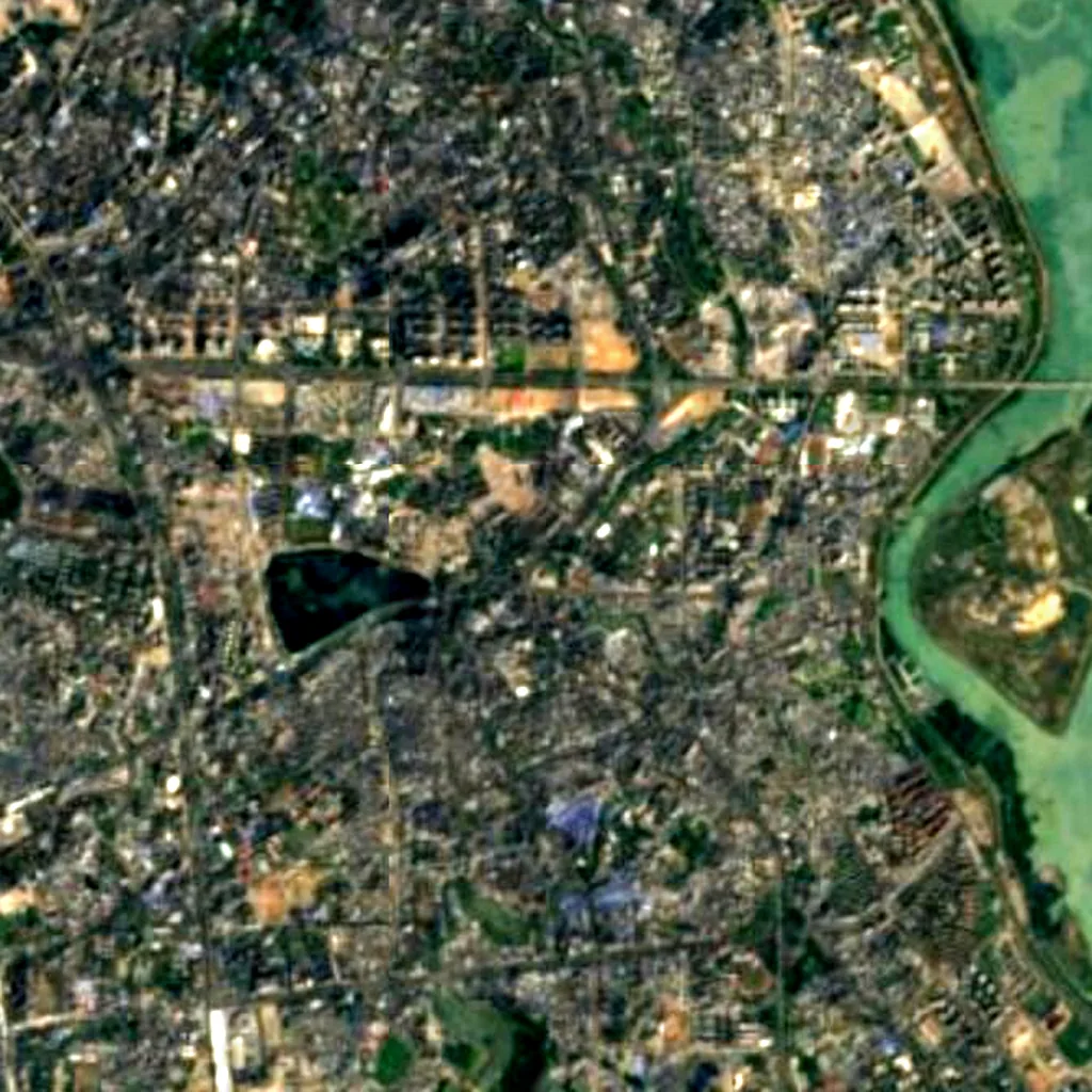 Temple of Five Lords seen from above (Sentinel-2)