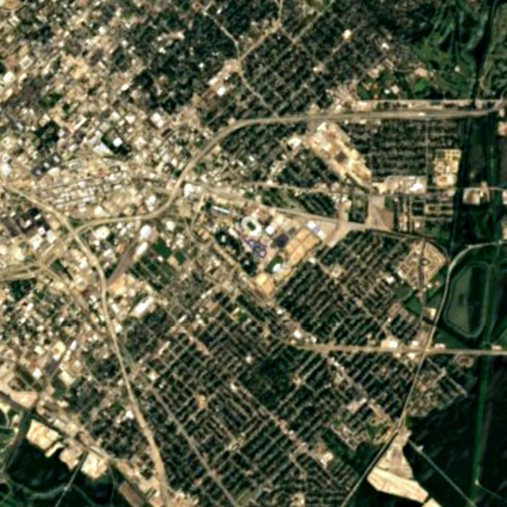 Texas Star seen from above (Sentinel-2)