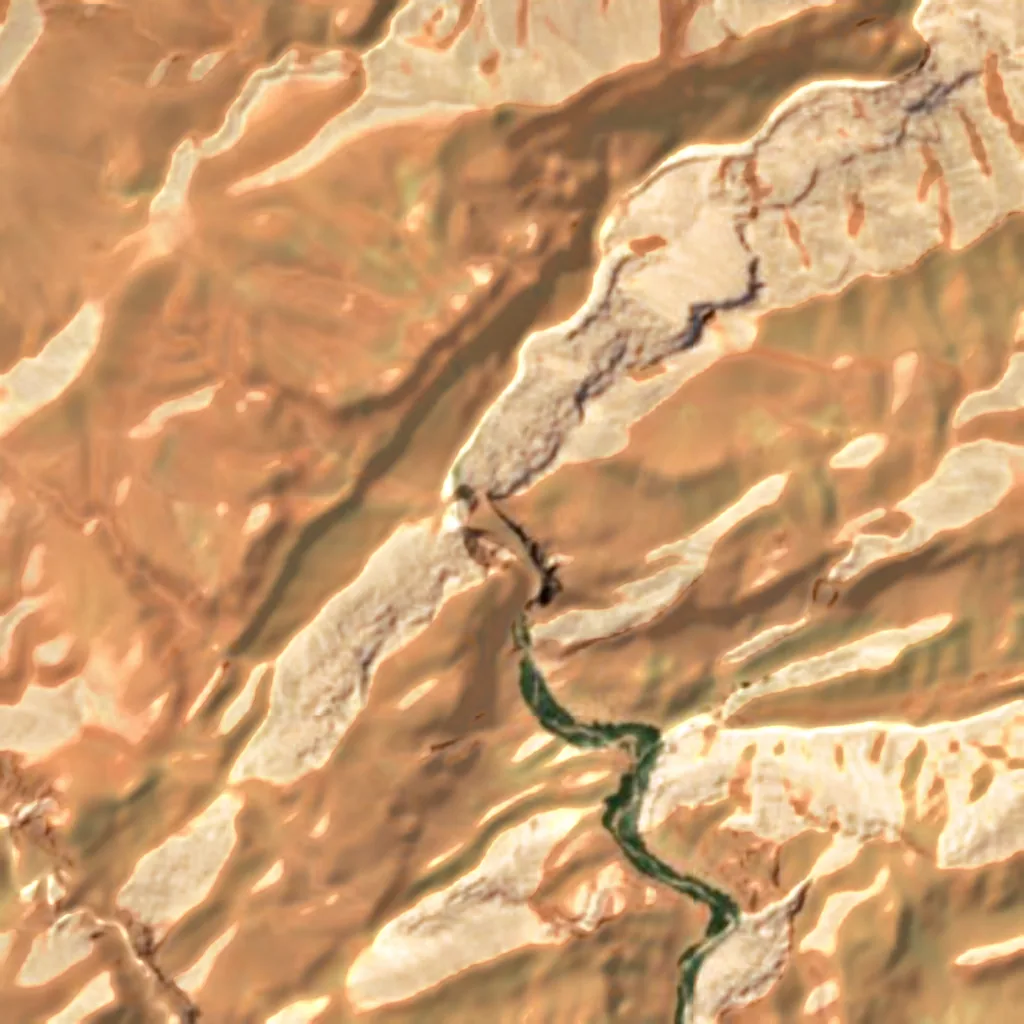 Todgha Gorge seen from above (Sentinel-2)