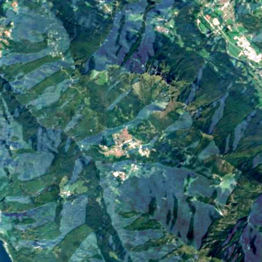 Tower of Esino seen from above (Sentinel-2)