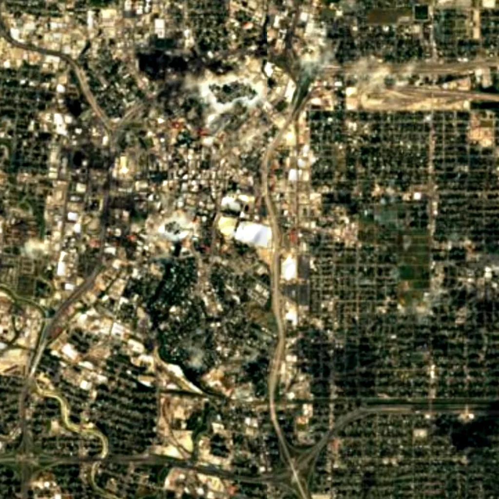 Tower of the Americas seen from above (Sentinel-2)