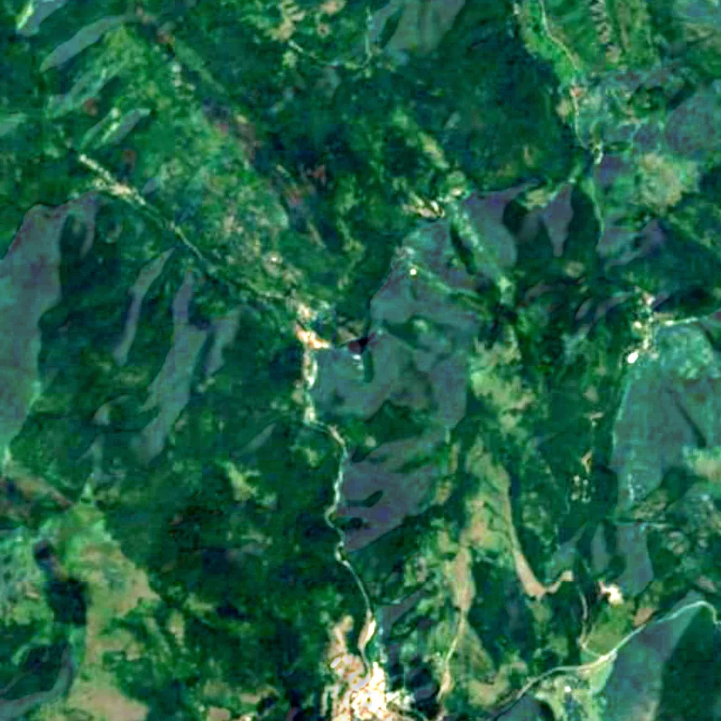 Tran gorge seen from above (Sentinel-2)